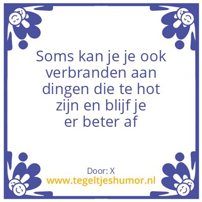 Tegeltje: X