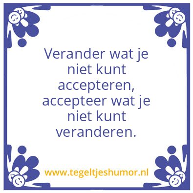 Tegeltje: accepteren