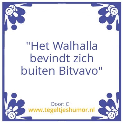 Tegeltje: Walhalla