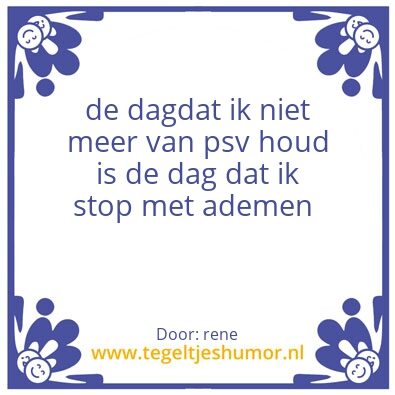 Tegeltje: psv