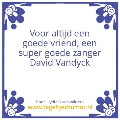 Tegeltje: David