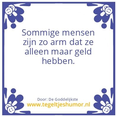 Tegeltje: Armen