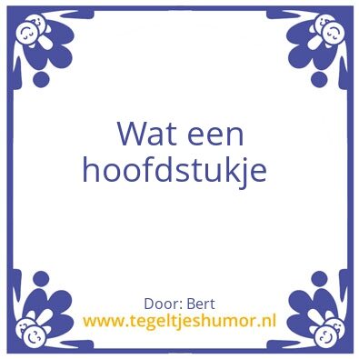 Tegeltje: Bert