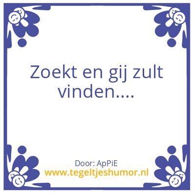 Tegeltje: Volhouden