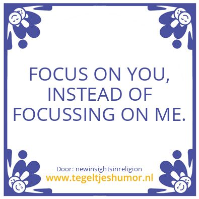 Tegeltje: Setting it strait