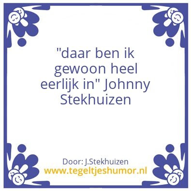 Tegeltje: Johnny