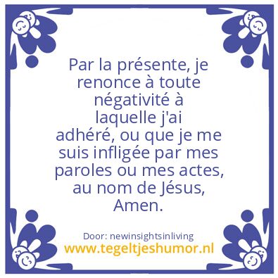 Tegeltje: prayer