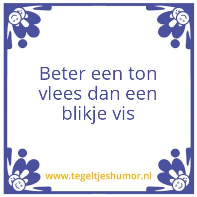 Tegeltje: Vis