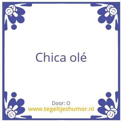 Tegeltje: P
