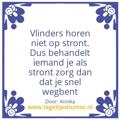 Tegeltje: Stront
