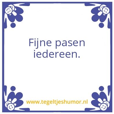 Tegeltje: pasen