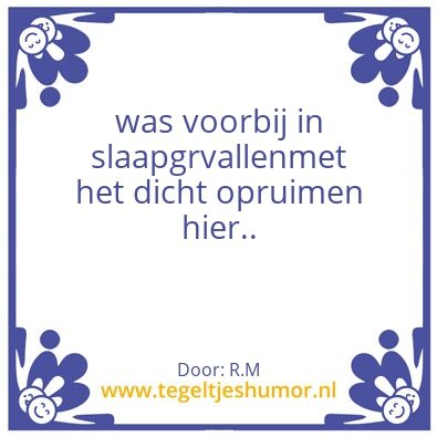 Tegeltje: test