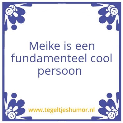 Tegeltje: Cool