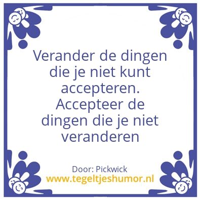 Tegeltje: accepteer