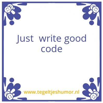 Tegeltje: Code