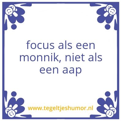 Tegeltje: Monnik