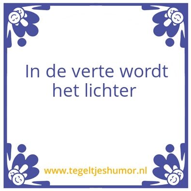 Tegeltje: Els