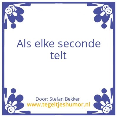 Tegeltje: Uitklokken