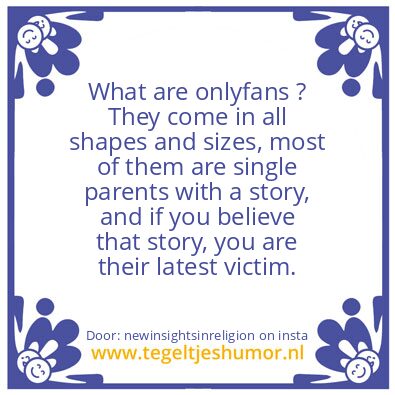 Tegeltje: onlyfans ?