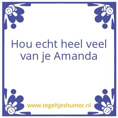 Tegeltje: a