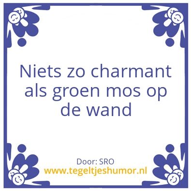 Tegeltje: Mos