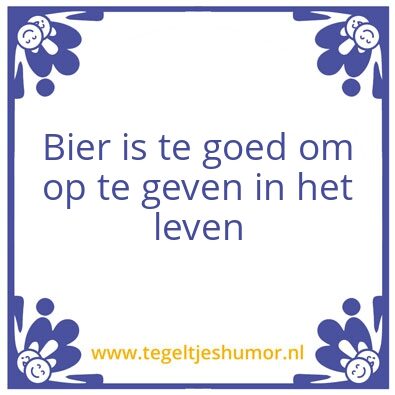 Tegeltje: BIER