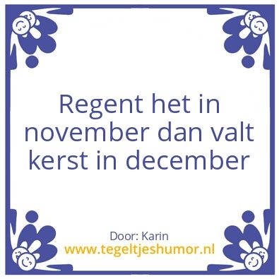 Tegeltje: Regen