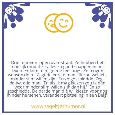 Tegeltje: Drie mannen