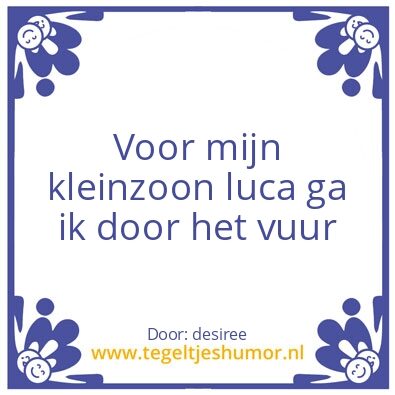 Tegeltje: luca