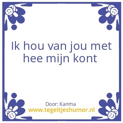 Tegeltje: K