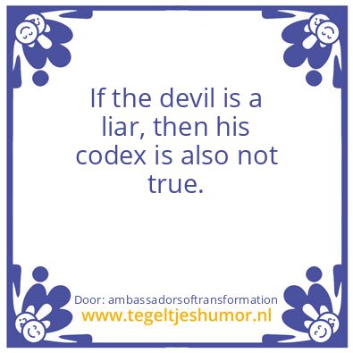 Tegeltje: Codex Animae, Codex Sigmas