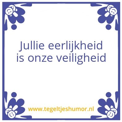 Tegeltje: corona