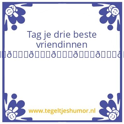 Tegeltje: Bff