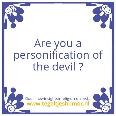 Tegeltje: Question :