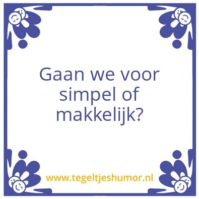 Tegeltje: Simpe