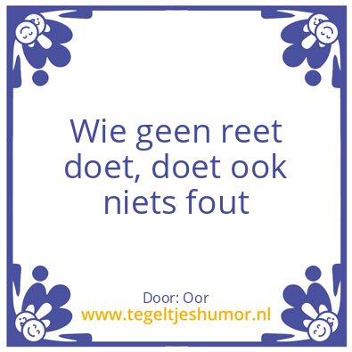 Tegeltje: Reet