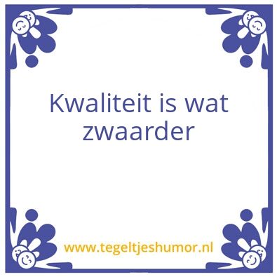 Tegeltje: a