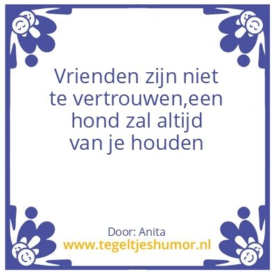 Tegeltje: Hond