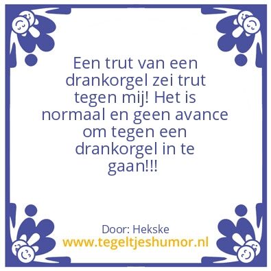 Tegeltje: Trut