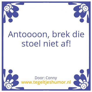 Tegeltje: Antoon
