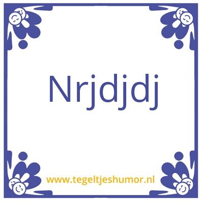 Tegeltje: Test