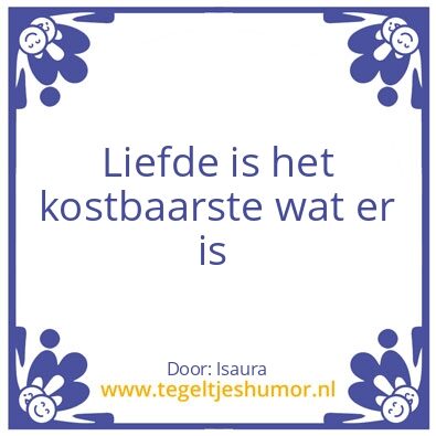 Tegeltje: Liefde