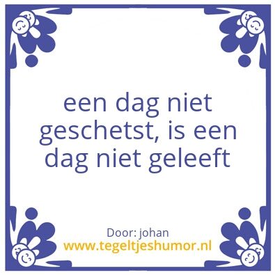 Tegeltje: schetsen