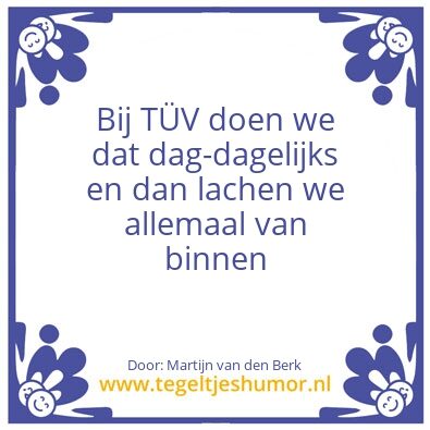 Tegeltje: One