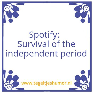 Tegeltje: Spotify