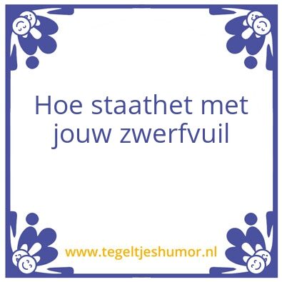 Tegeltje: Zwerfvuil
