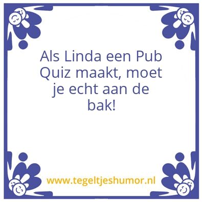 Tegeltje: let