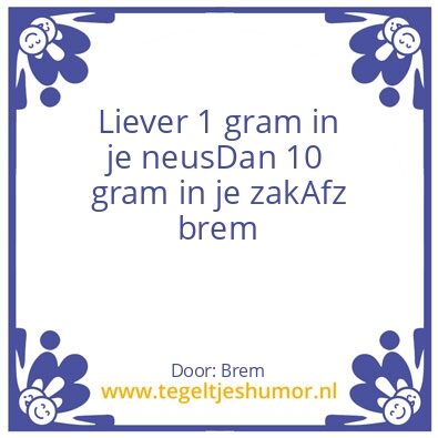 Tegeltje: Sos