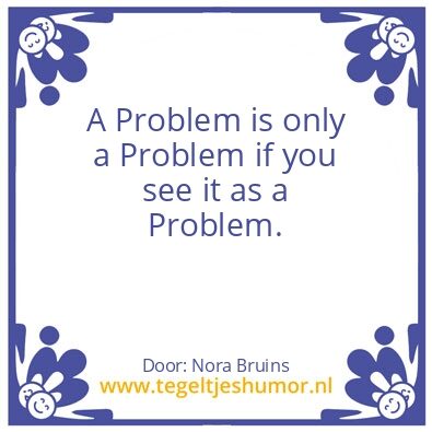 Tegeltje: No Problem