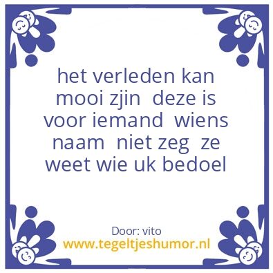 Tegeltje: hoop